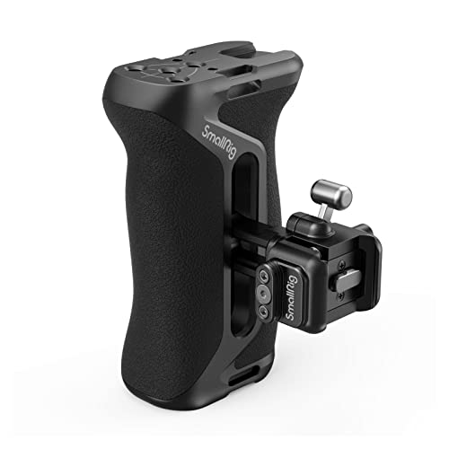 SMALLRIG Snap-On NATO Side Handle, Quick Lock Design, Up/Down Adjustable, Built-In Cold Shoe Mount, 1/4''-20 Thread Hole