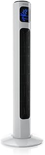 Brandson - Tower Fan with remote control - Oscillating Cooling Fan - Electric Quiet Pedestal Fan - 37,8 inch height - 3 speed settings - 1-12 h timer - 3 Modes - White