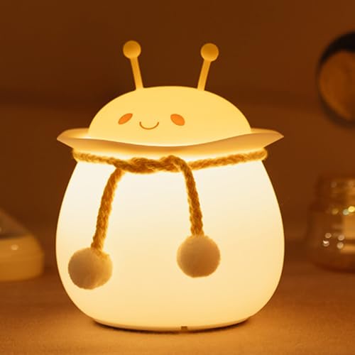 Lámpara de noche recargable de silicona con control táctil miniatura 4
