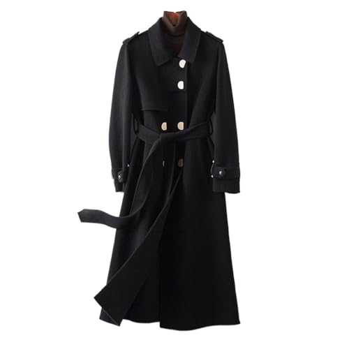 Manteau en cachemire femme double face petite taille veste tweed