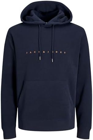 JACK & JONES Herren Hoodie Kapuzenpullover JJESTAR JJ Sweat Hood - Relaxed Fit
