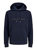 JACK & JONES Jjestar Jj Sweat Hood Noos, Sudadera con capucha Hombre, Azul Marino, L