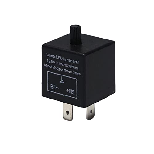 Relé de intermitencia LED de 12V ajustable CF14 de 3 pines para luces de coche 6