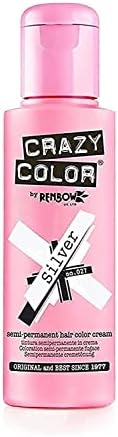 Crazy Color Neon Rebel UV Semi-Permanent Hair Dye. Highly Pigmented Glow up Neon Pink Conditioning & Oil Nourishing Vegan Formula | No Bleach or Ammonia | 100ml