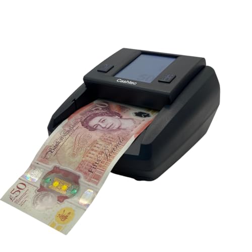 Cashtec CT390 Fake Money and Counterfeit Note Scanner Will Count Genuine Notes but Reject Fake or Counterfeit Notes in Seconds.