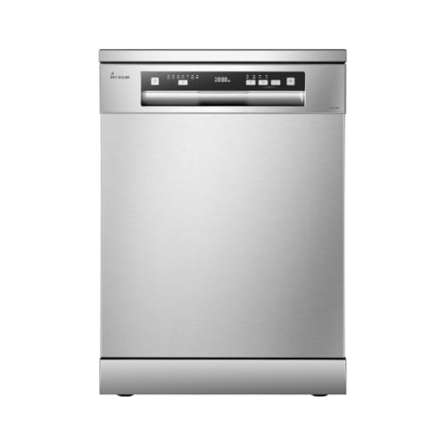 KKT KOLBE Geschirrspüler Freistehend | 60cm | Edelstahl | AquaStop | Oberkorb höhenverstellbar | Besteckschublade | 7 Programme | 14 Maßgedecke | Zeitvorwahl | DW615FS