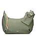 Zwei Damen Shopper LOLA LO140 erweiterbare Schultertasche mit Reißverschluss (16-18 Liter) 3-teiliges Set Umhängetasche mit Geldbeutel & Schlüsselanhänger, große XL Damen Handtasche (eucalyptus)