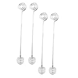 TIDTALEO 4個ステンレス製ハニースターラースプーン 錆びに強い食品グレード材料採用 ミルクや砂糖の混ぜやすいホームキッチン用撹拌棒