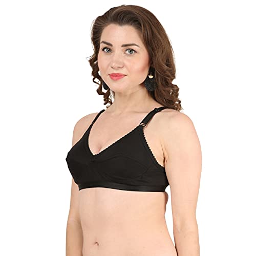 Image of Women's Cotton Non Padded Non-Wired Full Coverage Bra | Bra Combo Pack of 2 | IC Cotton Cup Bra