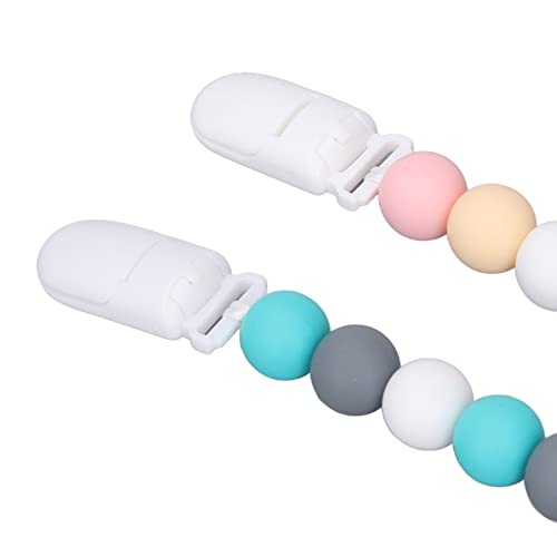 Suporte para Prendedor de Chupeta, Clipe para Coleira Flexível Colorido Com 24 Cm de Comprimento 2 P