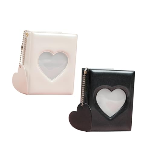 VINTORKY Love Photo Album Mini Photocard Binder Portable Photo Scrapbook Delicate Design Perfect for Greeting Card Organizer