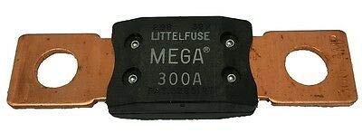 LITTEL FUSE GENUINE MEGA FUSE 300 AMP BOLT DOWN M8 GREY COPPER ENDS 12V 24V 32V 192231