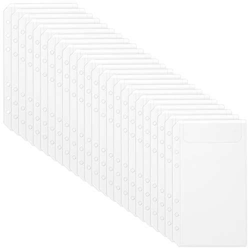 Pochettes transparentes A6 à 6 trous plates pour préserver votre carnet