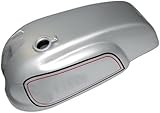 Hergestellt in Indien AEspares Norton Manx Triton Wideline Kraftstofftank 5 Gallonen silber lackiert