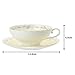 Noritake T58043A/4620 Tea Cup & Saucer 180cc Gene Frere Microwave Safe Bone China