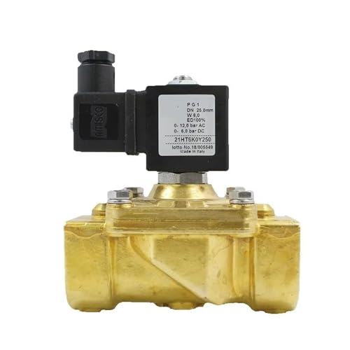 Électrovanne corps en laiton NF 2/2 voies à double alimentation 24V et 12V