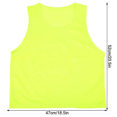 Colete de futebol 12 peças, colete de futebol infantil neutro/unissex tamanho livre, colete de futeb