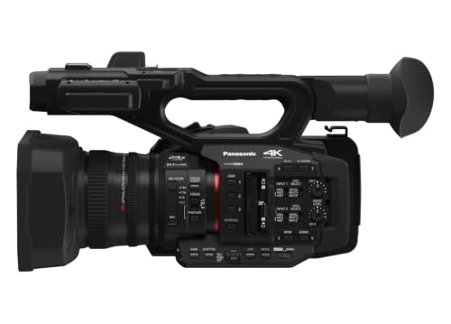 Image of Panasonic Camcorder, Professional Quality 4K 60p, 1.0-inch Sensor, 24.5mm Wide-Angle Lens and Optical 20x Zoom, V-Log, Ethernet, Simultaneous SDI /HDMI Output, HD Live Streaming - HC-X2J