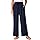 Glacspyg Damas Pantalones Casuales Flowy Pierna Ancha Ocio Pantalones de Cintura Alta Cordón Palazzo con Bolsillos Azul Oscuro XL