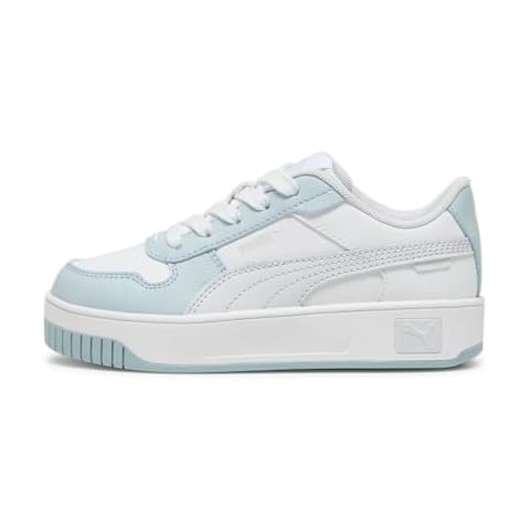 Puma Girls Carina Street Sneakers in White-Silver Cover