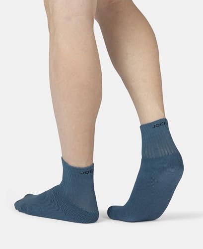 Image of Jockey 7036 Men's Compact Cotton Terry Ankle Length Socks With StayFresh Treatment Stellar FREE SIZE