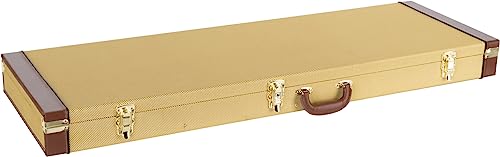 Shaman Étui Rigide pour E-Bass Tweed - Coffre Rigide Robuste Au Look Rétro Élégant