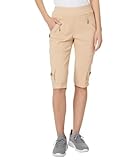 Jamie Sadock Womens 24.5' Skinnylicious Knee Capris Crème Brulee 10 One Size