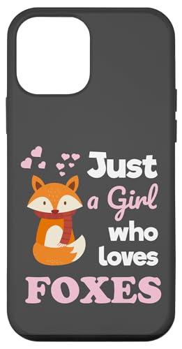 Just a Girl Who Loves Foxes Girls Fox Carcasa para iPhone 12 mini