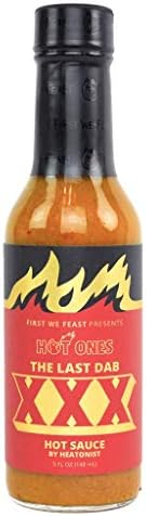 Hot Ones Last Dab Hot Sauce The Last Dab XXX, Pepper X is the World's Hottest Pepper: Chili-Pepper, Chocolate & Peach, Three Distinct Strains Clock Over 3 Million Scoville Heat Units, 5 fl oz Bottle