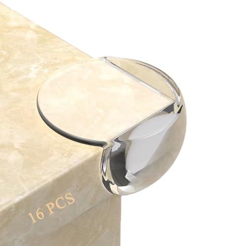 Kantenschutz Baby Eckenschutz Tisch 16 Stücks, Fhlbestyu Eckenschutz Baby Rechter Winkel Formen Tischkantenschutz Selbstklebend Stoßschutz für Kante Ecke Transparent Corner Protector