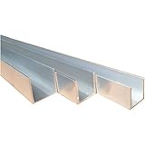 Längentoleranz: +/- 5 mm Aluminium U-Profil Aluprofil Alu U-Schiene Aluminiumprofil U-Leiste blank AlMg (25 x 25 x 25 x 3 mm, Länge: 1.000 mm)