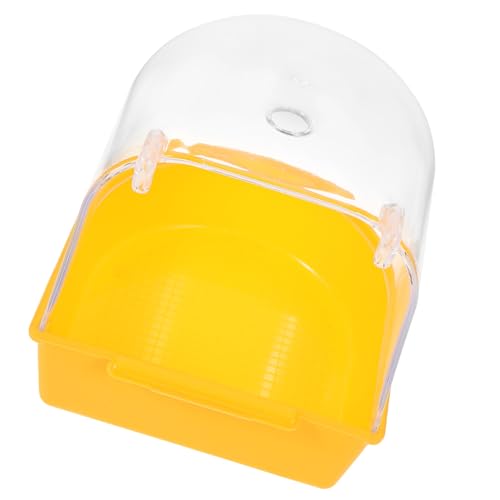 Hemoton Hanging Parrot Bath Box Compact Bird Bathtub Durable Bird Cage Accessory for Easy Bathing Leak Design for Parrots and Birds