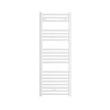 facula - Radiador Toallero DE Agua Ocean Blanco 1188x450mm | (NO Eléctrico) | 3 Soportes + purgador | Conexiones 3x1/2