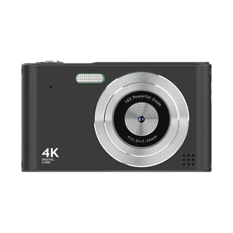 Digital Camera, Camera, Digital Point and Shoot Camera,Black Cover