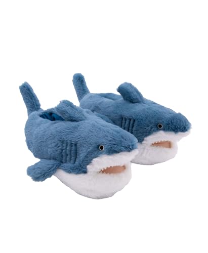 Lazy One Animal Critter Slippers for Kids and Adults Cute and Cozy Shark Slippers (Medium)
