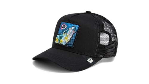Goorin czapka z daszkiem Trucker Pop Art Wolf, czarna, jeden rozmiar, unisex dla dorosłych,