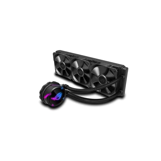 Asus ROG Strix LC 360 (3x 120mm Fläkt, AIO Vattenkylning, Aura Sync RGB, Kein RGB-fläkt) 39.4 x 12.2 x 2.7 cm, Svart