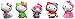 Hello Kitty Just Play Figures 5 pk Figures Toy Figure