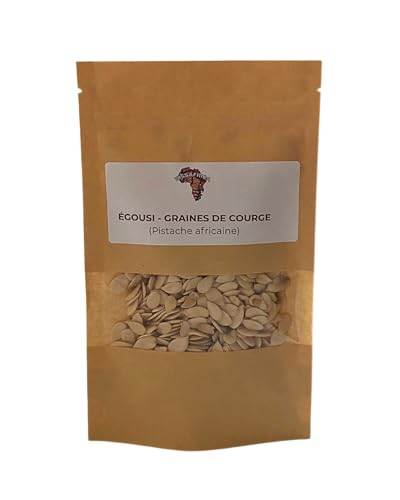 Alcantarillado en grano – Semillas de calabaza africanas enteras – Ingrediente tradicional para salsas y platos – 50 g