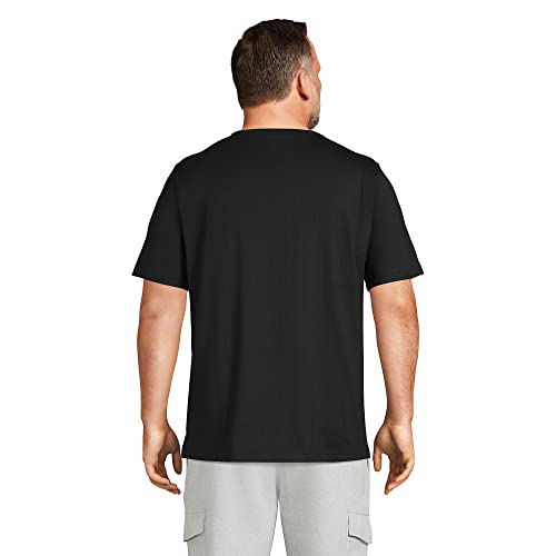 Lands' End Mens Short Sleeve Super-T Tee Black Big 3Xl #TOP1