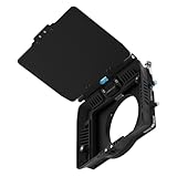 KONDOR BLUE | 4x5.65 Matte Box Indie Kit | Holds 2 4x5.65 Filters, 1 Front Load and 1 Filter Tray | Clamp-On Sunshade Hood, Flare Control and Light Control for Cinema Lenses and Camera Rigs | Black