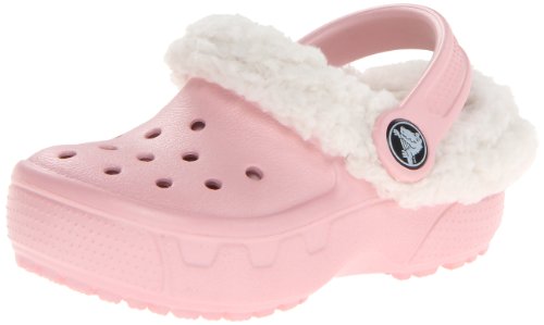 crocs Kids' Mammoth EVO Clog (Toddler/Little Kid),Petal Pink/Oatmeal,J2 M US Little Kid