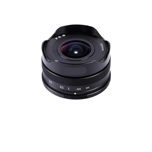 Full‑frame mirrorless camera lens, 10mm F5.6 APS-C Fisheye Manual Focus Prime Lens,Compatible For Fuji Mount Mirrorless Cameras Ultra-Wide,For outdoor use(Canon)