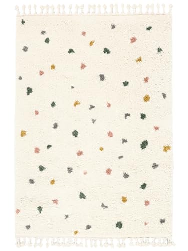 RugVista, Confetti, Kinderzimmer Teppich, 100 x 160 cm, Kinderteppich für Kinder, Spielteppich für...