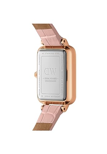 Image of Daniel Wellington Leather Analog Pink Dial Women's Watch-Dw00100508