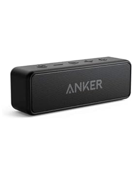 Anker soundcore 2 Cassa Bluetooth Portatile con Suono Stereo 12W, Bluetooth 5, BassUp, IPX7, 24h, Associazione Stereo WiFi, per Casa, Esterno, Viaggi