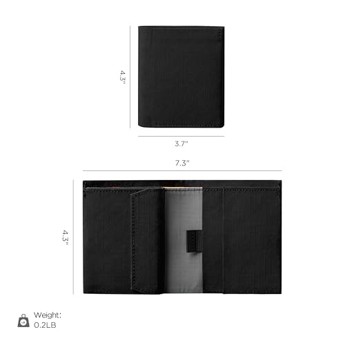 Image of ALPAKA Ark Bifold Wallet RFID Blocking Mens Wallet | Minimalist Front Pocket Wallet for Men Daily Use, Magnetic Closure, Holds 8-12 Cards Plus Cash, Axoflux 300D