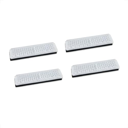 DEMYPROX Super Bright Bicycle Pedal Reflectors - 4PCS (White)