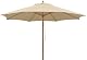 Sonnenschirm Holz Schneider Malaga 300 cm rund aus Aluminium und Stahl