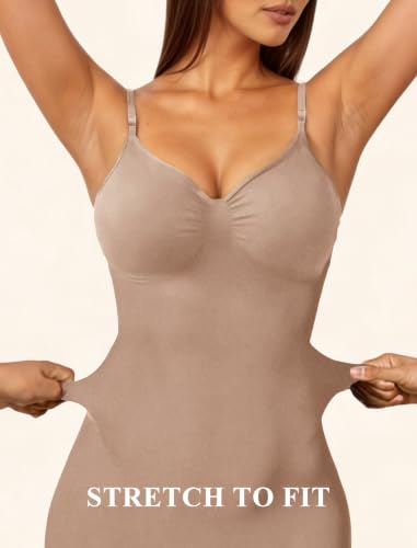 JEKAOYI Women's Shapewear Bodysuit Mid Thigh Tummy Control Body Shaper - image 3